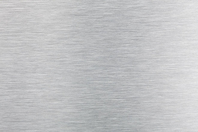 Edelstahl einseitig geschliffen, einseitig blank